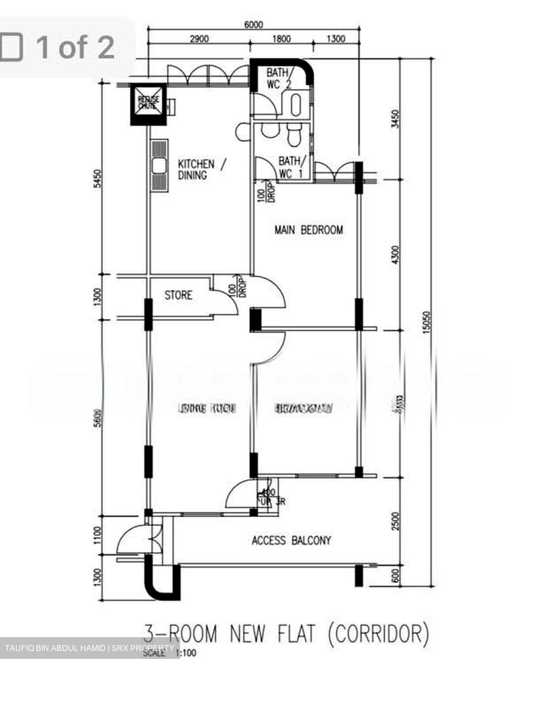 Blk 308 Hougang Avenue 5 (Hougang), HDB 3 Rooms #551823911